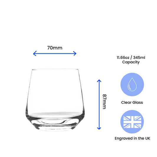 Personalised Engraved Vodka Short Tallo Tumbler with 'Name's Vodka Glass' Design Image 6