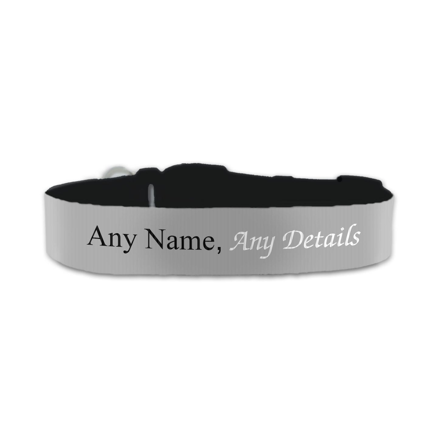 Personalised Small Dog Collar with Grey Background Image 1