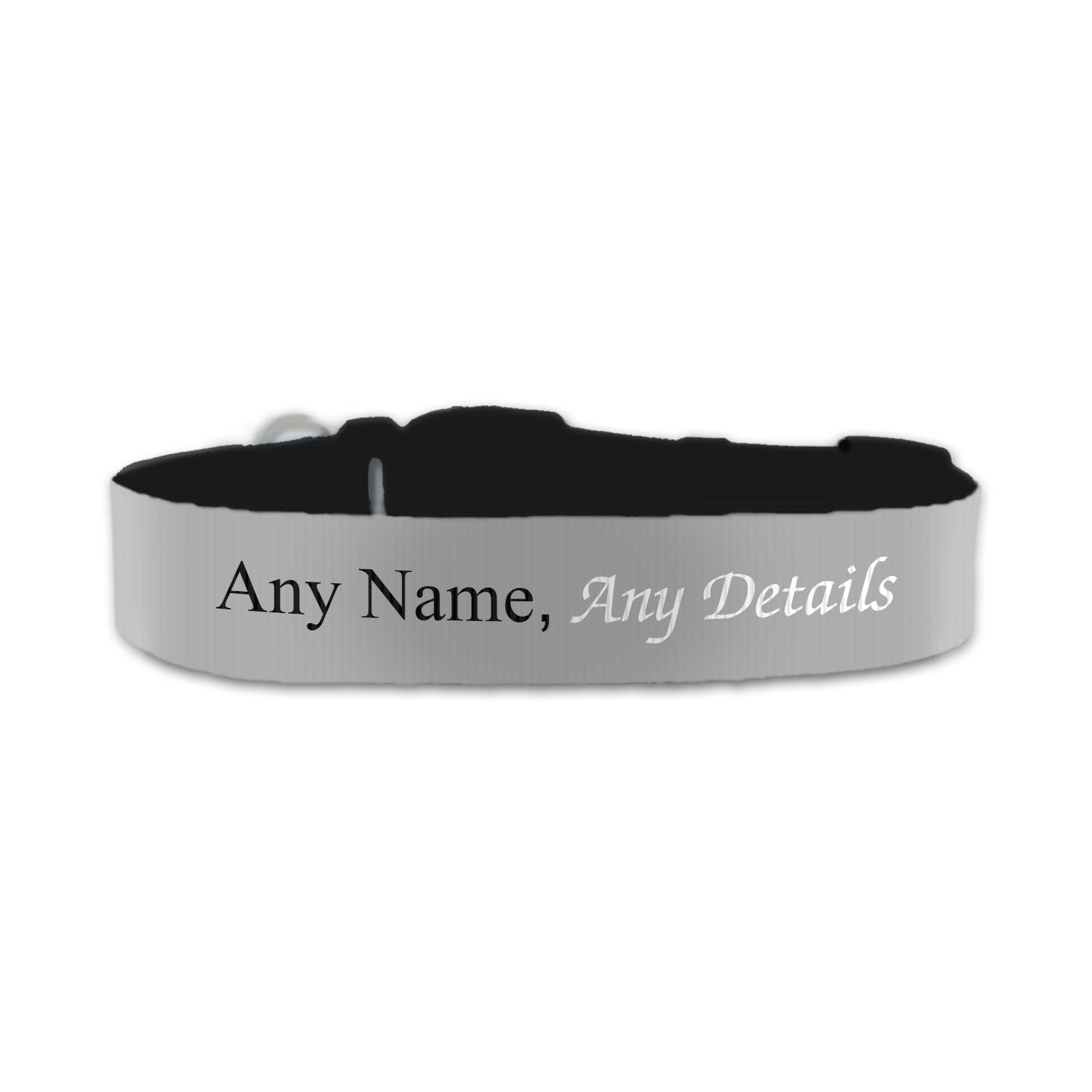 Personalised Small Dog Collar with Grey Background Image 2