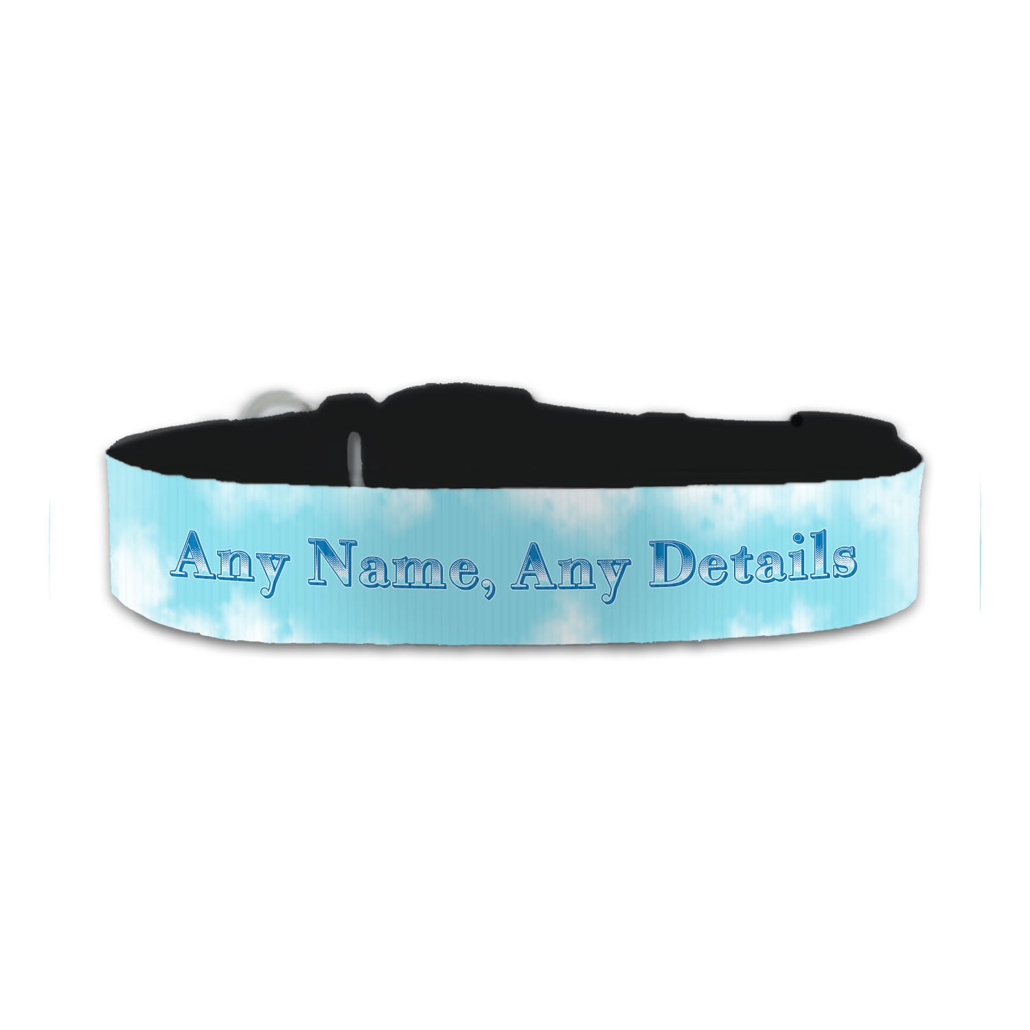 Personalised Small Dog Collar with Sky Background Image 2