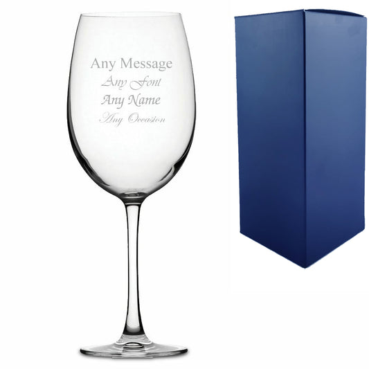 Engraved Giant Wine Glass, Can Hold 1 Bottle of Wine Image 1