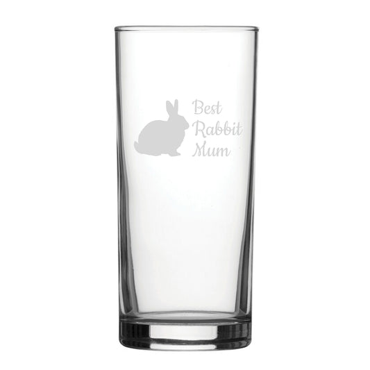Best Rabbit Dad - Engraved Novelty Hiball Glass Image 1
