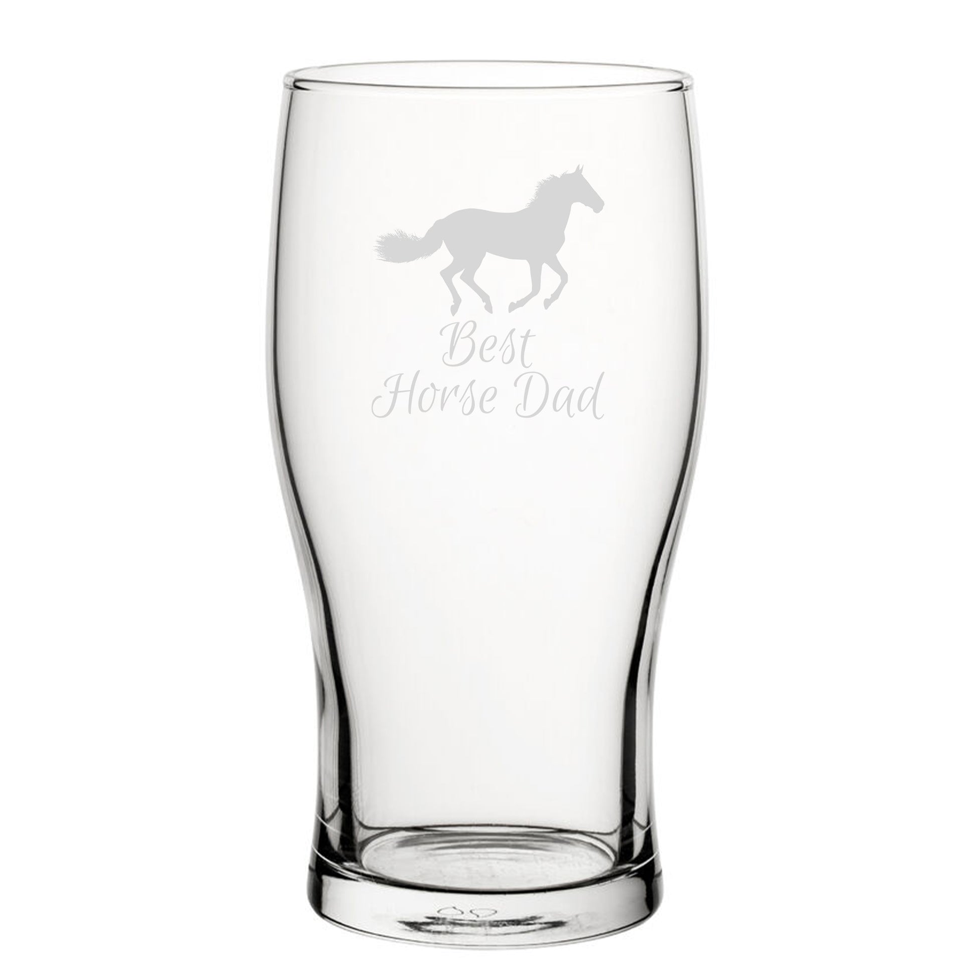 Best Horse Mum - Engraved Novelty Tulip Pint Glass Image 2