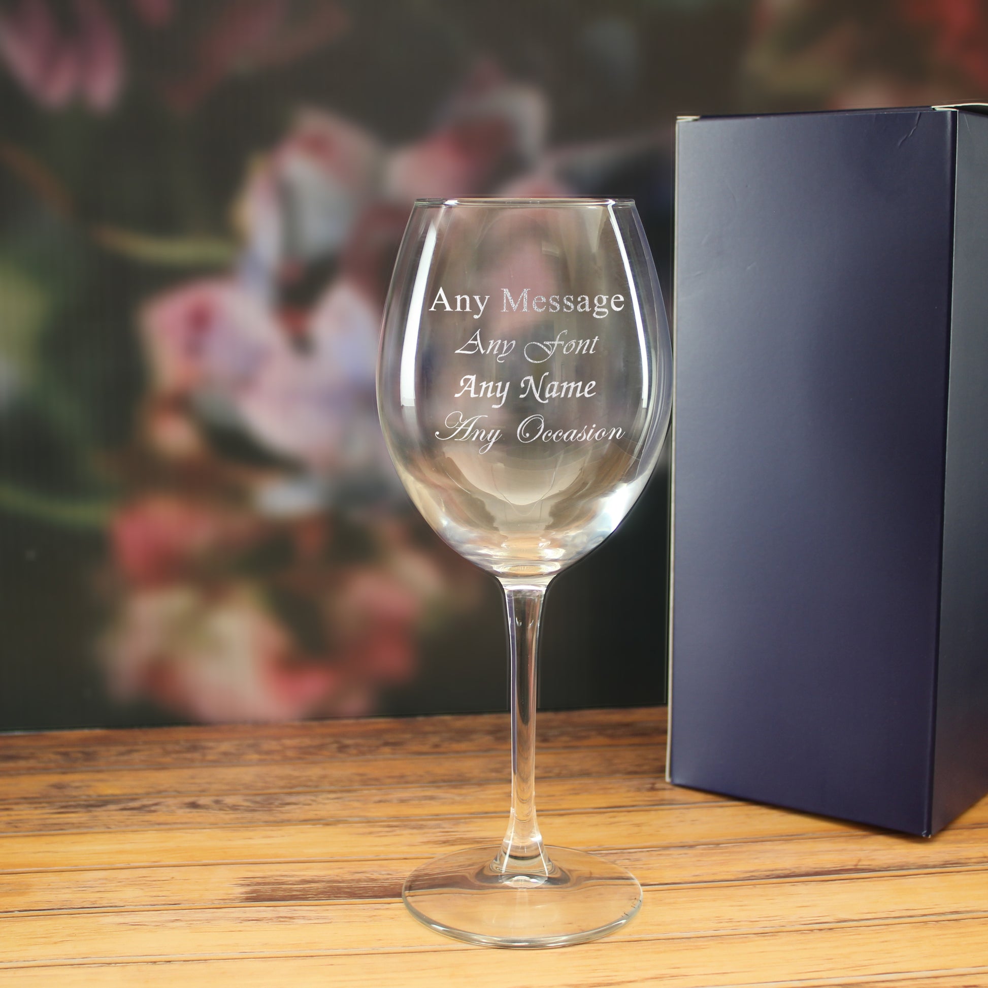 Engraved Enoteca 19oz Large Wine Glass With Gift Box Image 2
