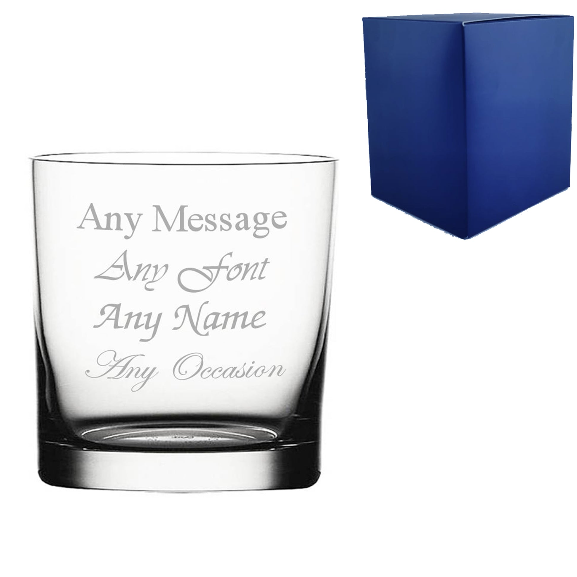 Engraved 240ml Toscana Whisky Tumbler With Gift Box Image 2