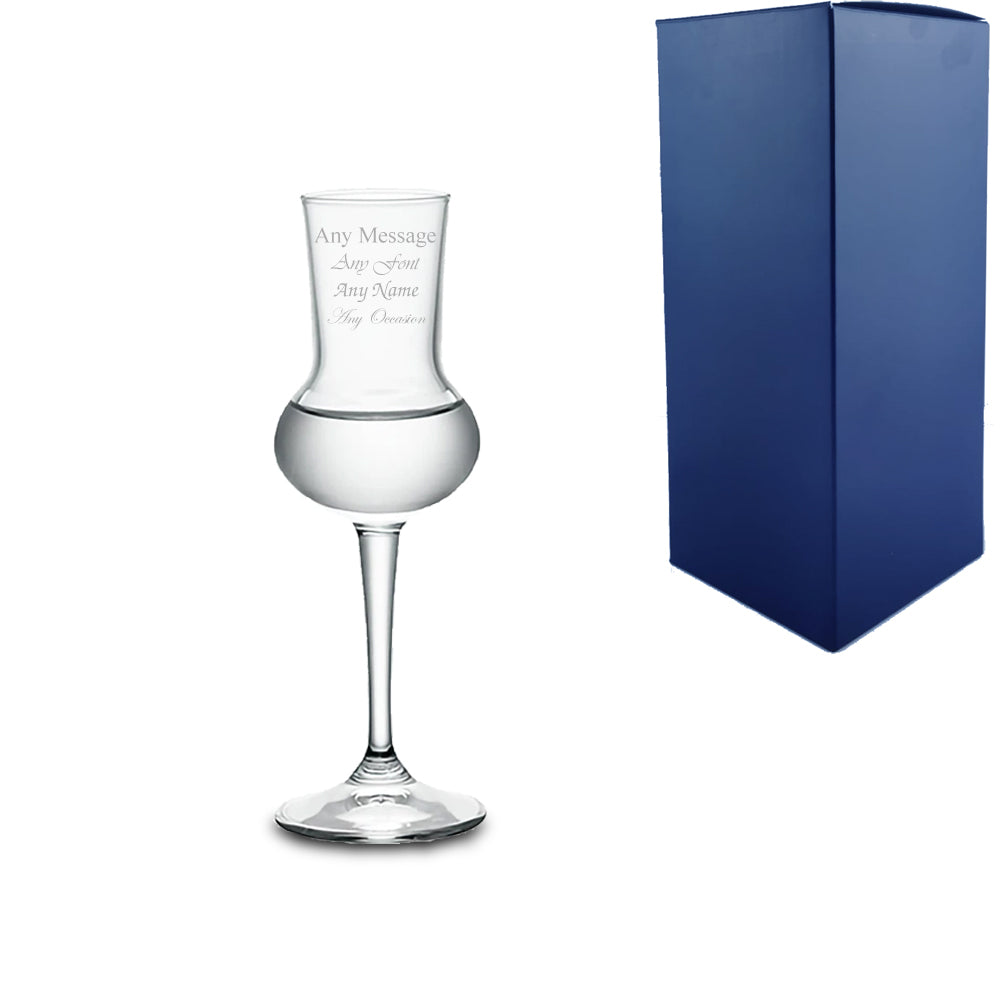 Engraved 80ml Grappa Liqueur Glass with Gift Box Image 2