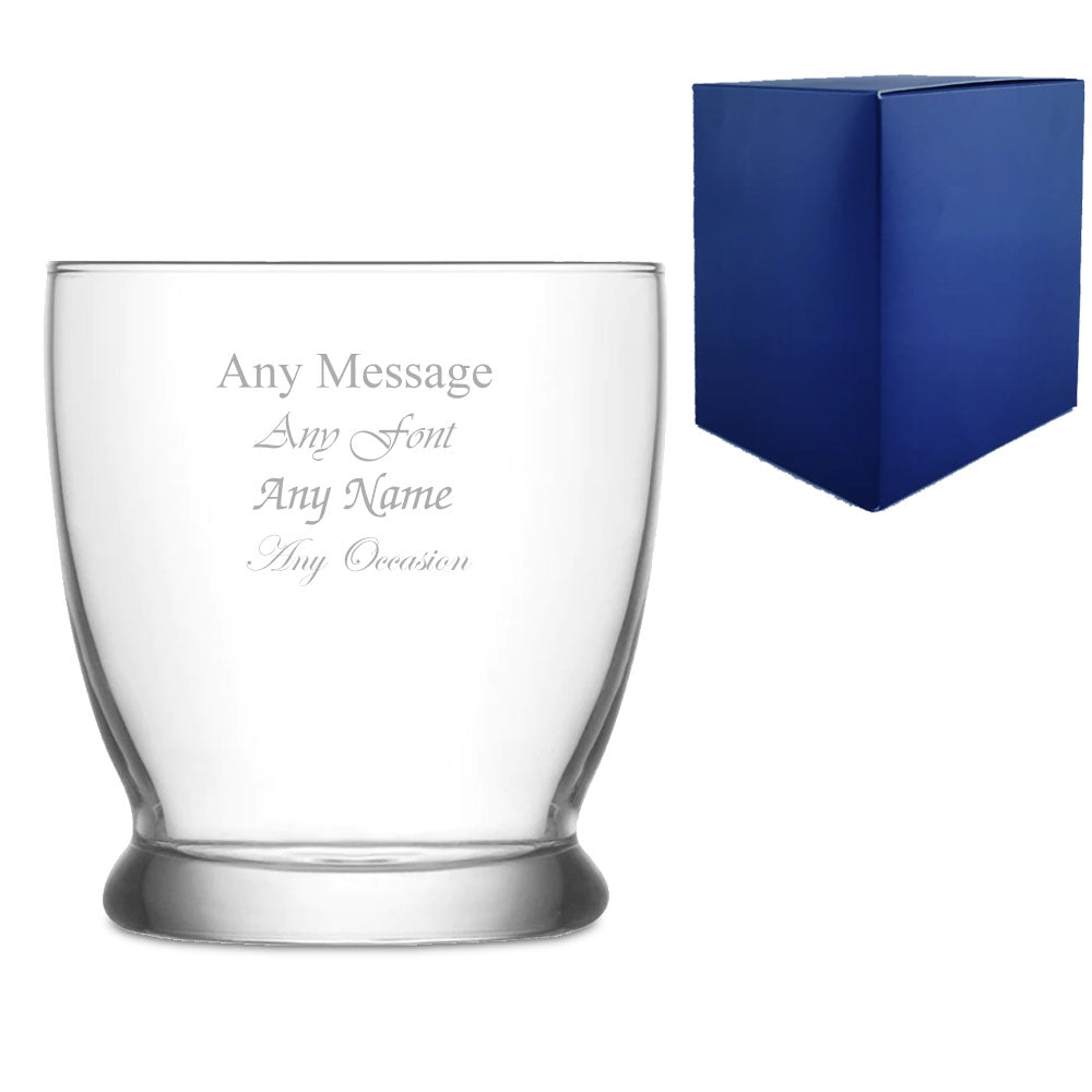 Engraved 295ml Roma Whisky Glass With Gift Box Image 2