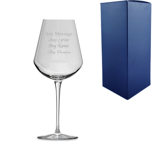 Engraved 380ml Inalto Uno Wine Glass With Gift Box Image 1