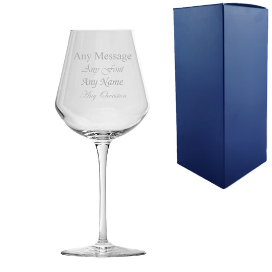 Engraved 470ml Inalto Uno Wine Glass With Gift Box Image 1