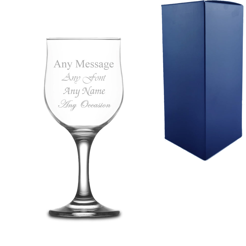 Engraved 320ml Nevakar Wine Glass With Gift Box Image 2