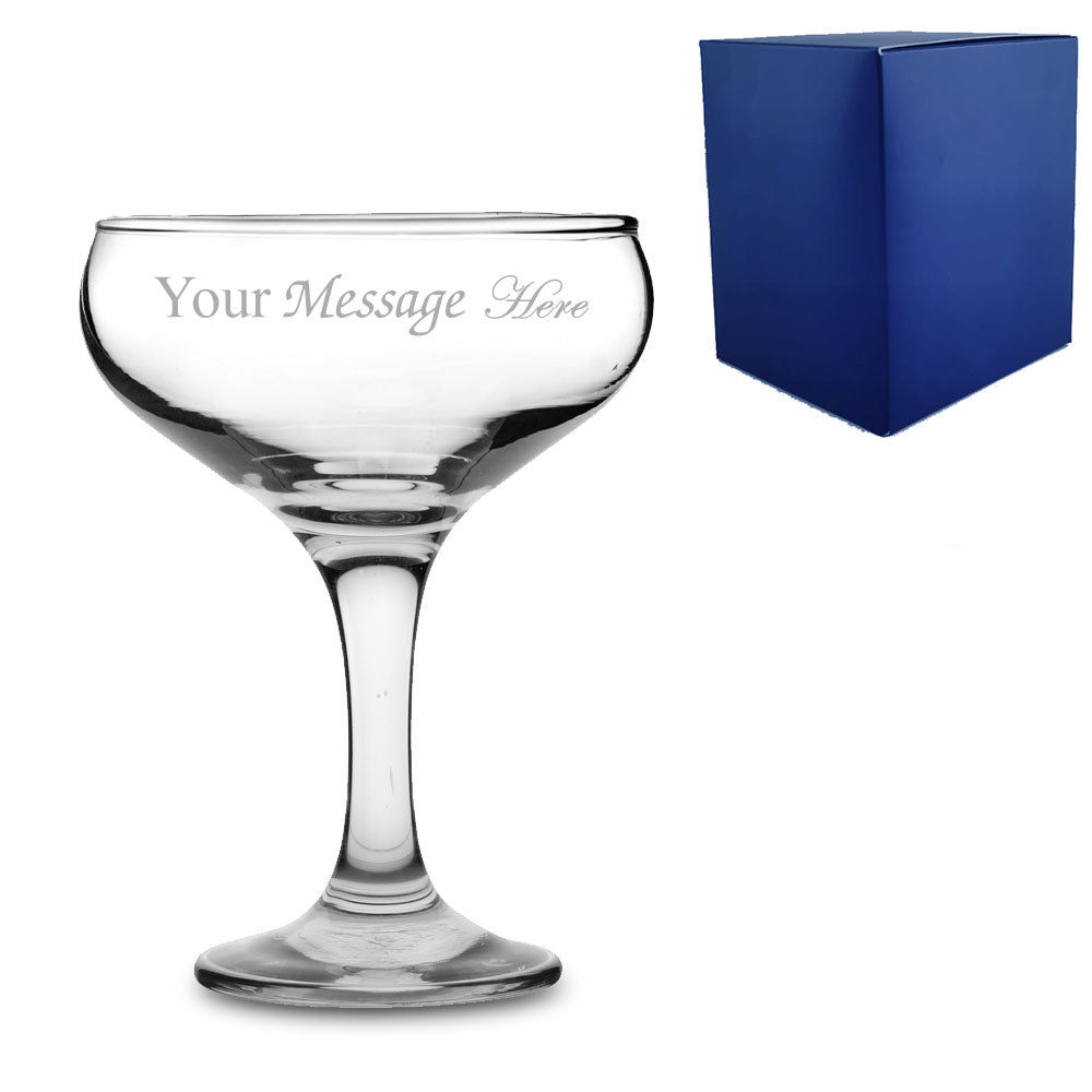 Engraved 200ml Vintage Champagne Saucer With Gift Box Image 2
