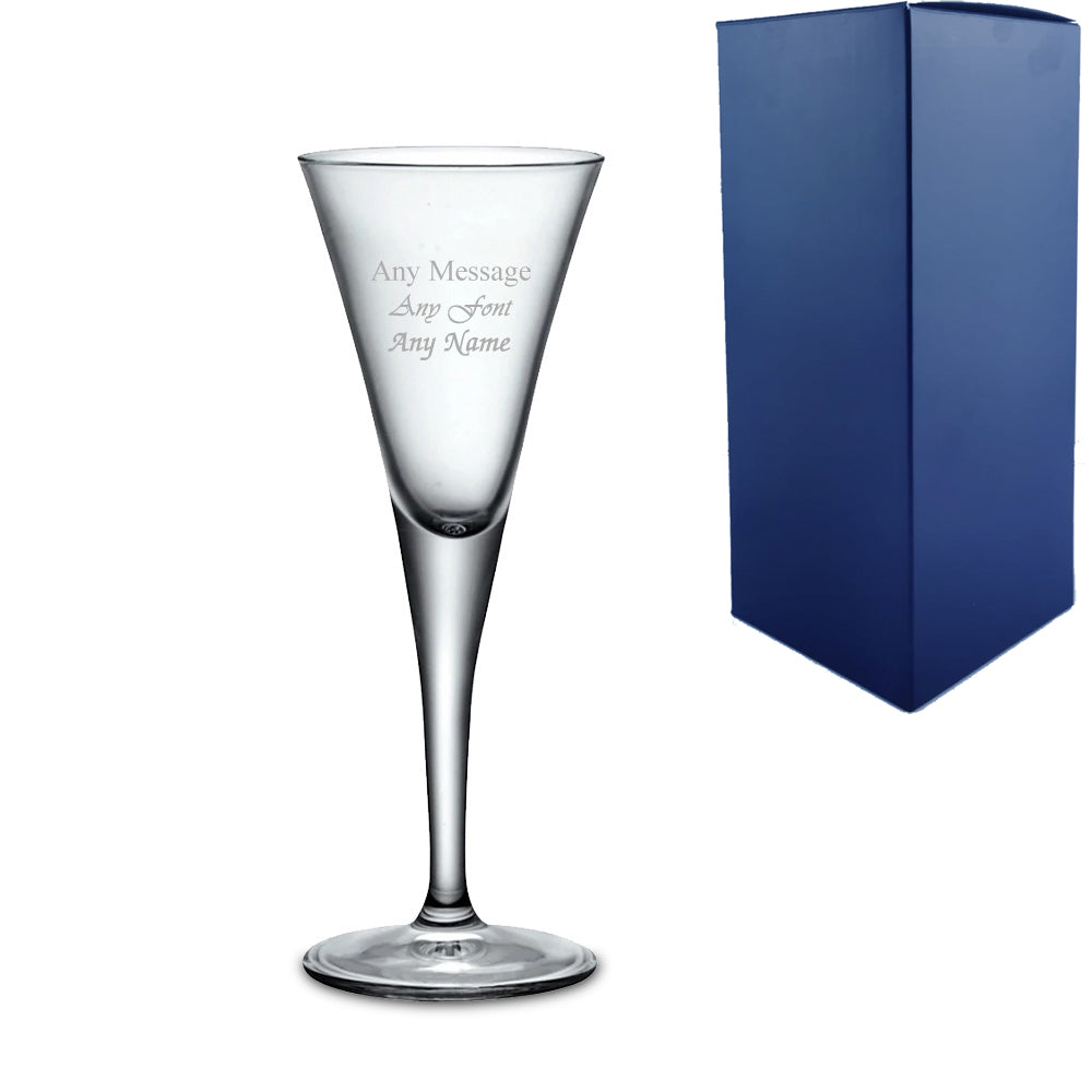 Engraved 55ml Fiore Stemmed Sherry Glass With Gift Box Image 2