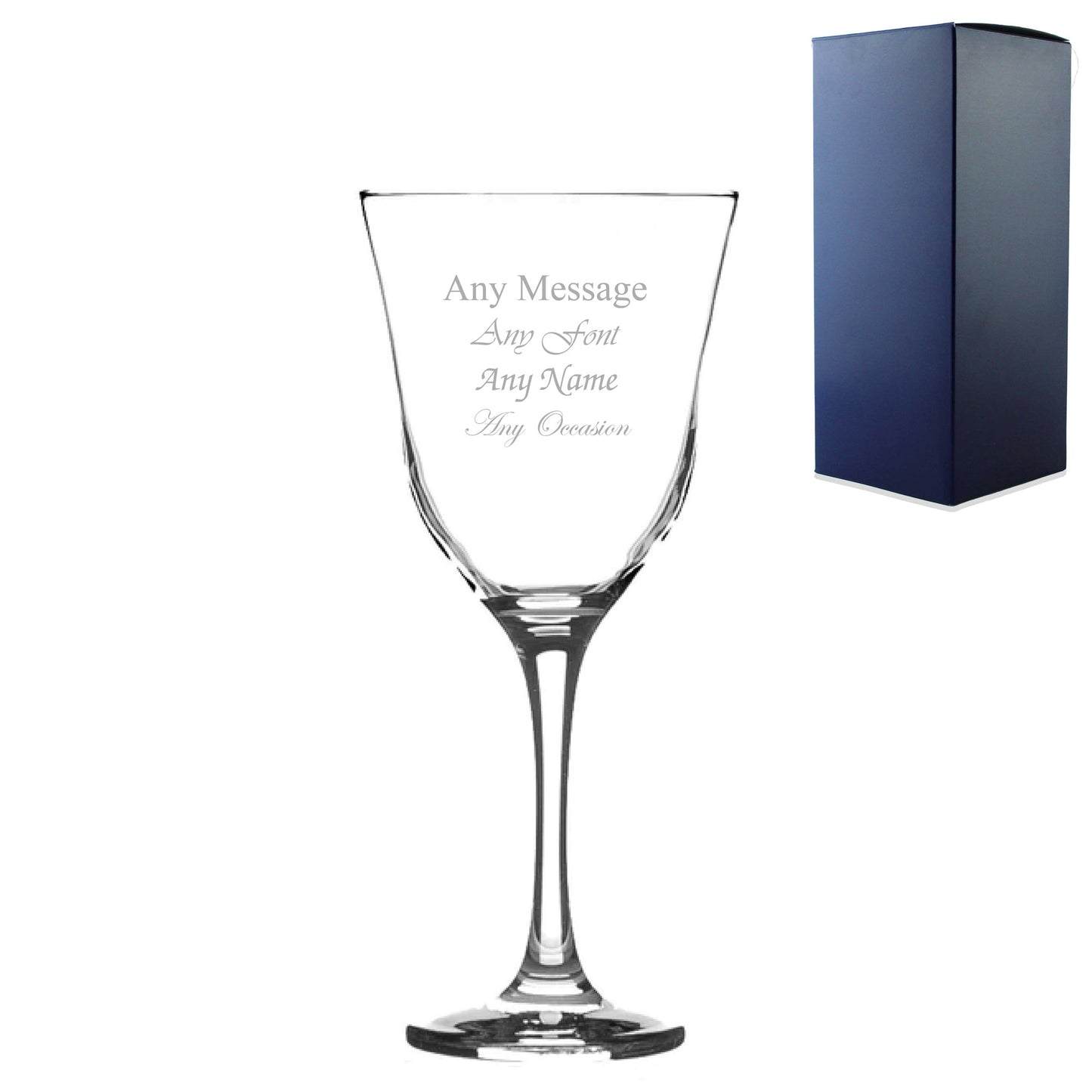 Engraved 250ml Tromba White Wine Glass with Gift Box Image 2