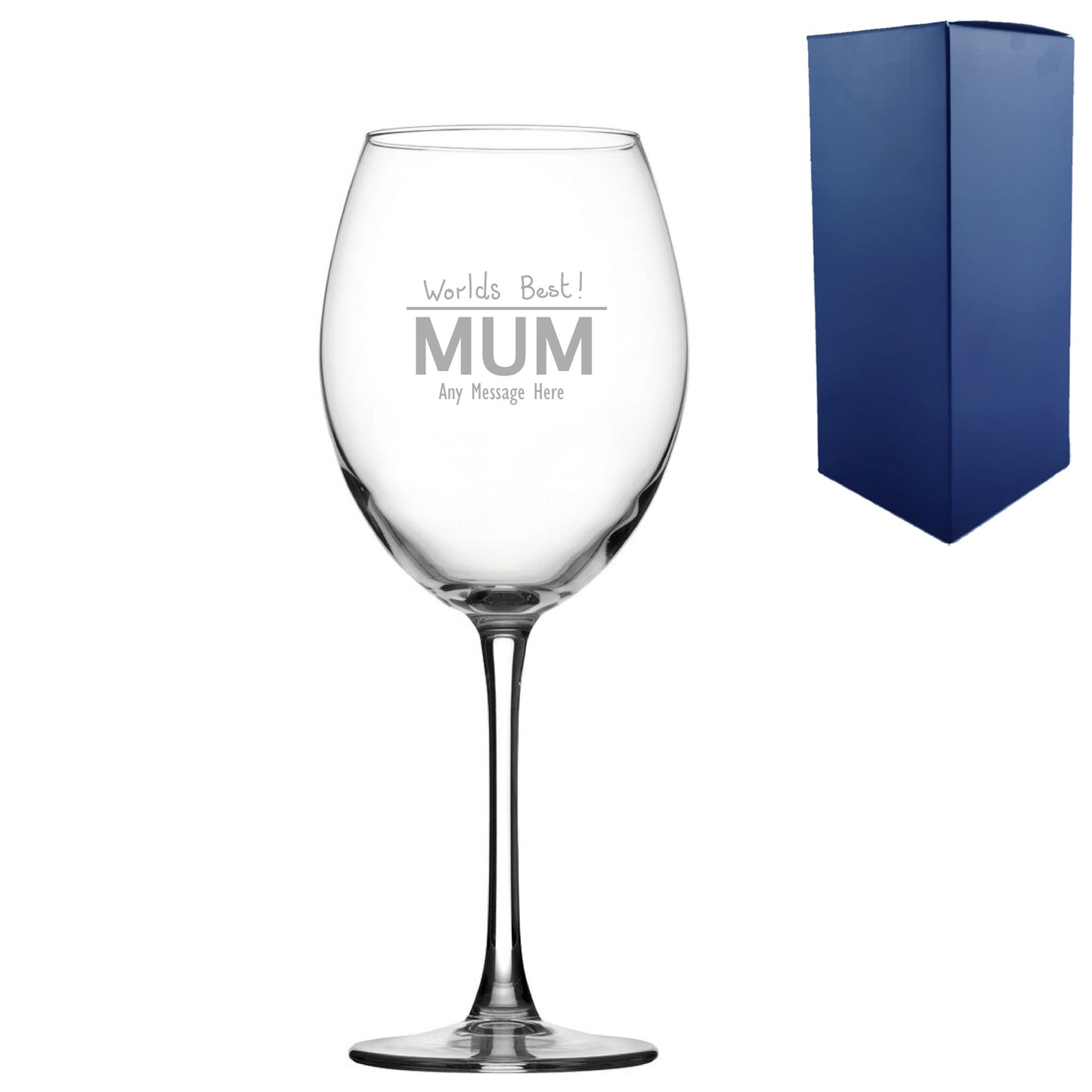 Engraved Mothers Day Enoteca Wine Glass, Gift Boxed Image 2