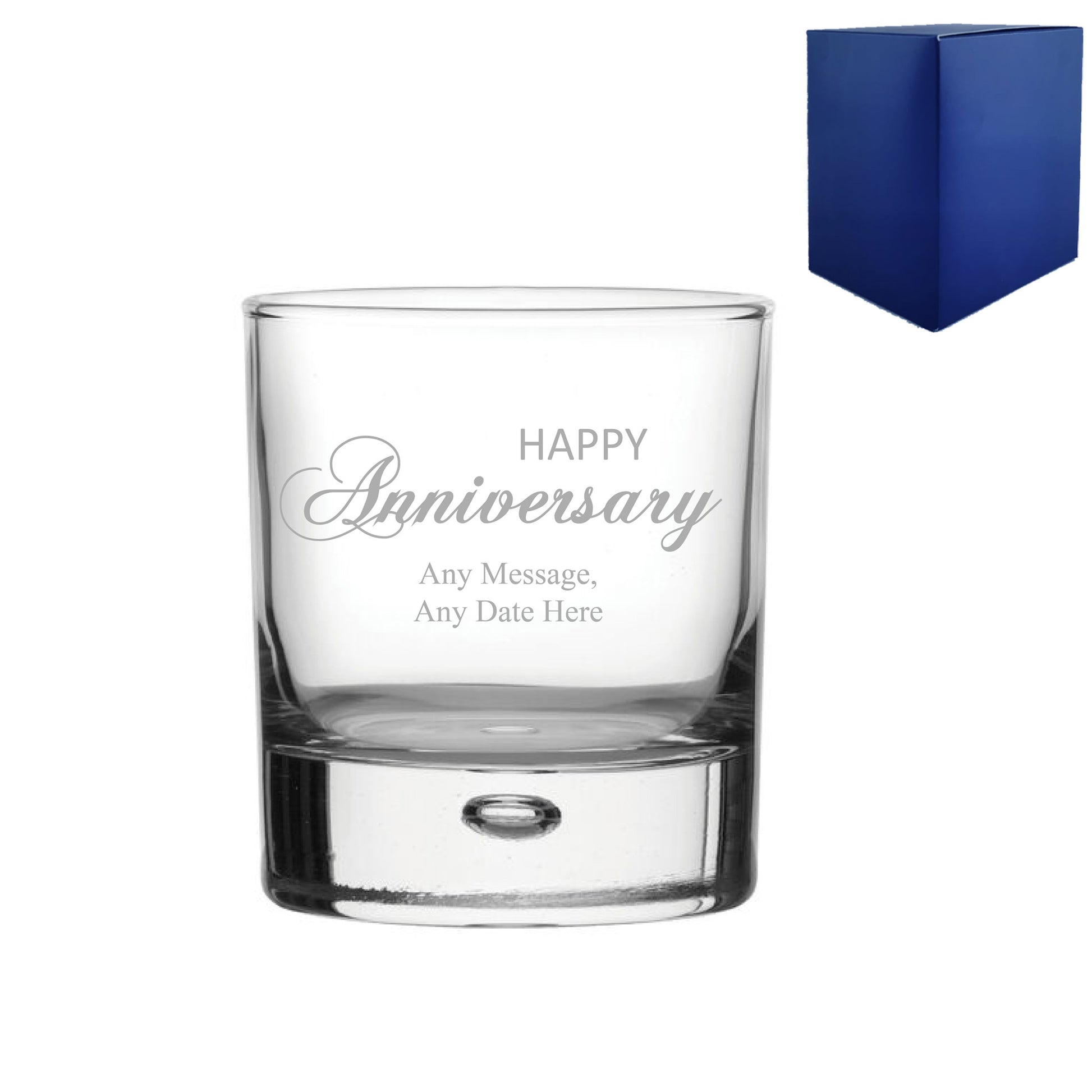 Engraved Anniversary Bubble Whisky, Gift Boxed Image 2