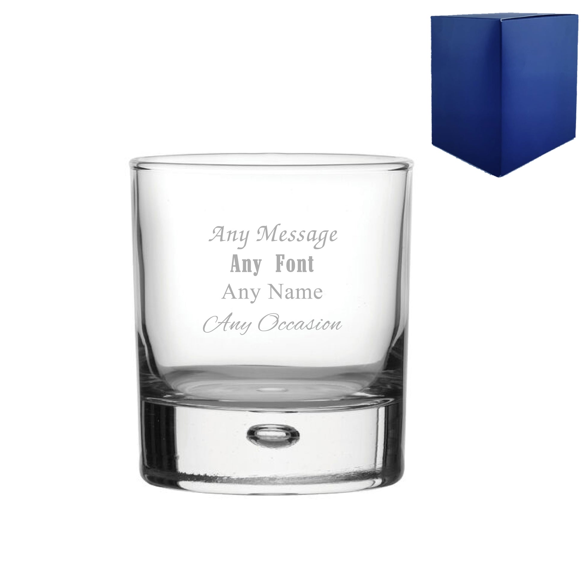 Engraved Any Message Bubble Whisky, Gift Boxed Image 2