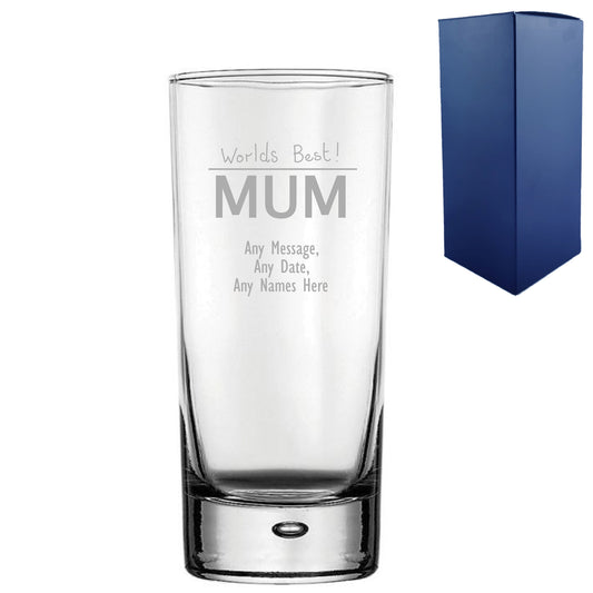 Engraved Mothers Day Bubble Hiball, Gift Boxed Image 1