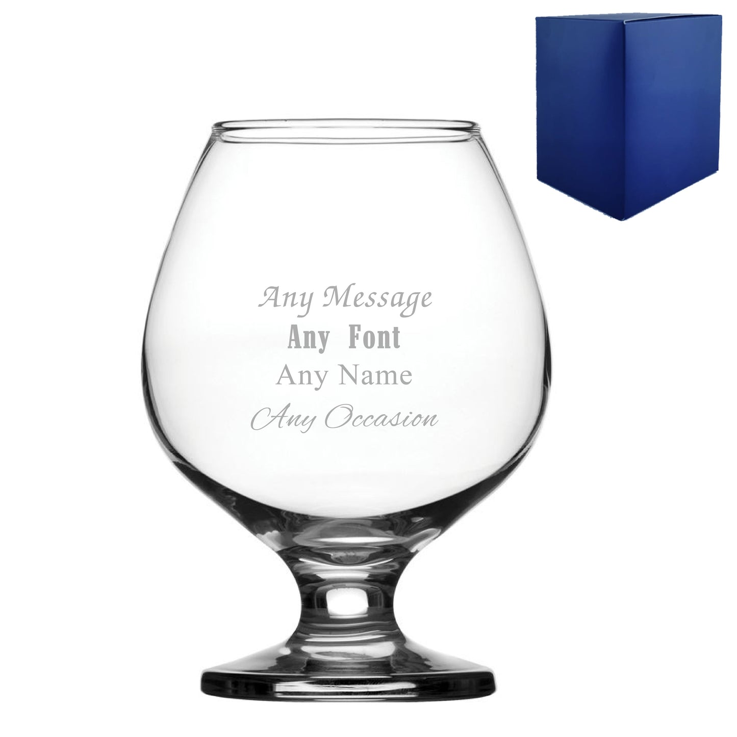 Engraved Any Message Bistro Brandy, Gift Boxed Image 2