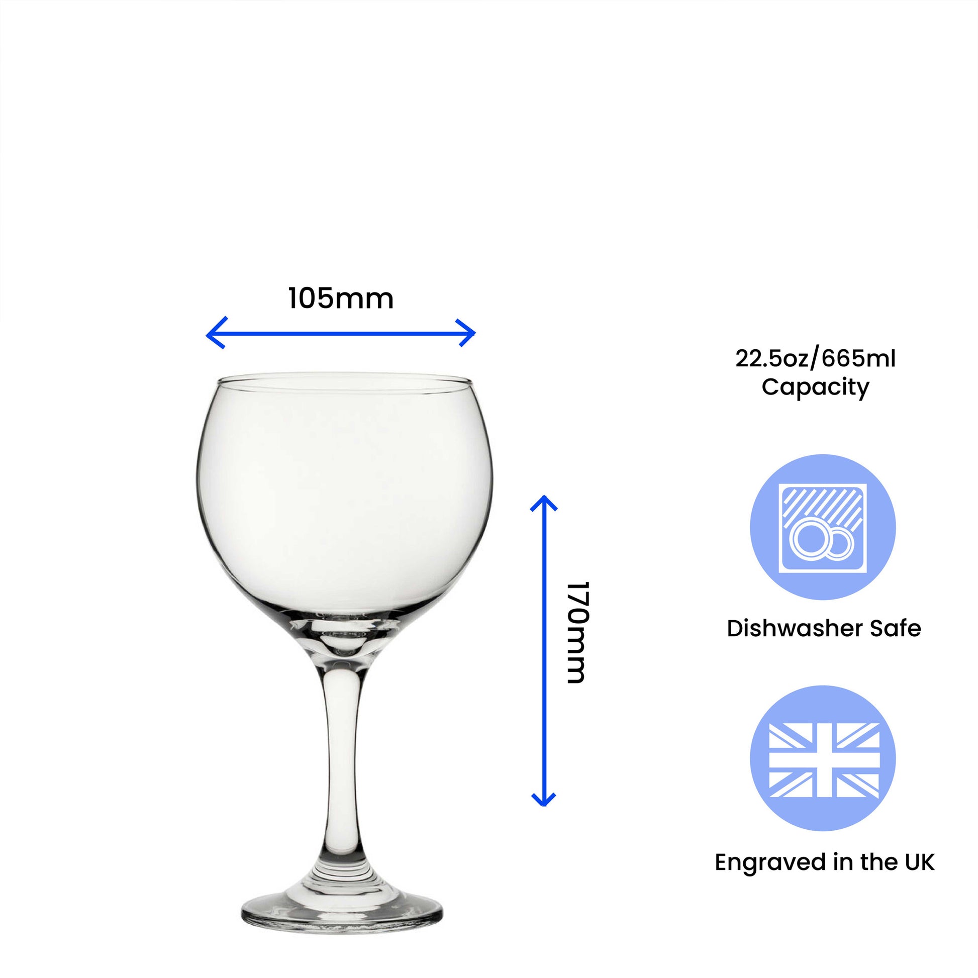 Engraved 22.5oz Gin Balloon Glass with Gift Box Image 4